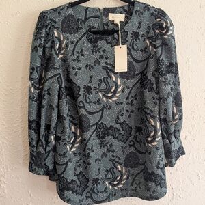 NWT Melloday Floral 3/4 Sleeve Blouse
